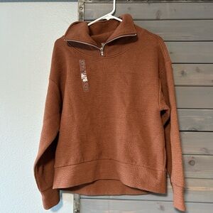 CALIA by Carrie Underwood Elevate Zip Pullover Rocky Mountain Brown